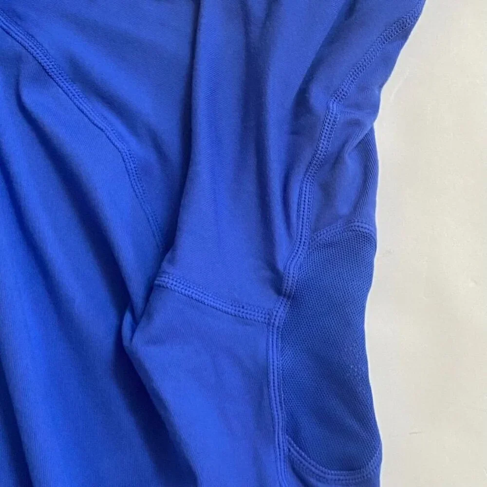 Nike Dri Fit 2010 Women's Marathon Half Zip Top Size XL Blue Swag Memorabilia B1